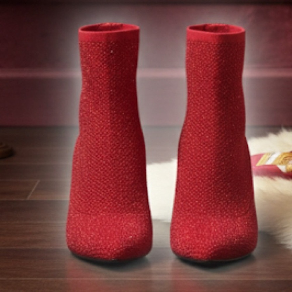 MIA Red Heeled Boots side 9 women